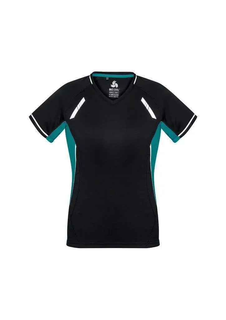 Biz Collection Casual Wear Black/Teal/Silver / 6 Biz Collection Women’s Renegade Tee T701LS